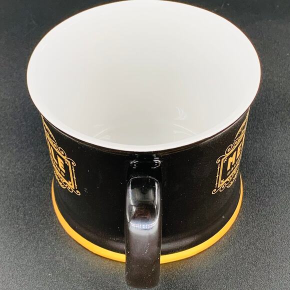 Pioneer Woman Soup Mug Black Gold Mercantile 1.5 cups 12 oz Ceramic Handle - Picture 5 of 7
